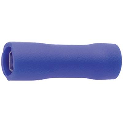 Klauke 730V Flatstifthylsa Anslutningsbredd: 6.3 mm Anslutningstjocklek: 0.8 mm 180 ° Helisolerad Blå 1 st