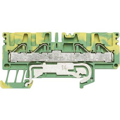 Weidmüller 1896160000-1 Skyddsledare terminal 5.10 mm Fjäder Grön, Gul 1 st