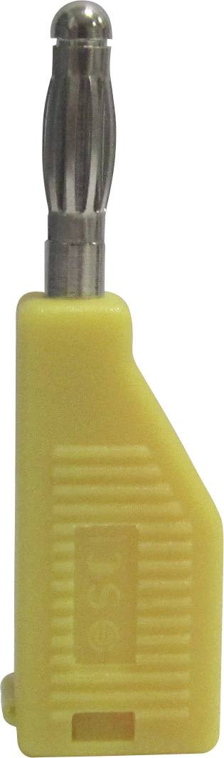 TRU COMPONENTS TC-R8-B19 Y Labbpropp Kontakt hane rak Stift-Ø: 4 mm Gul 1 st