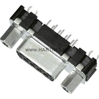 Harting 09661516513 D-Sub honkontakt 180 ° Antal poler: 9 Lödning 1 st
