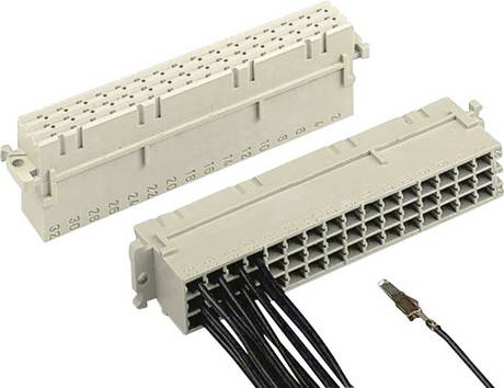 HARTING 09062483201 Fjäderkontaktdon Totalt antal poler 48 Antal serier 3 1 st