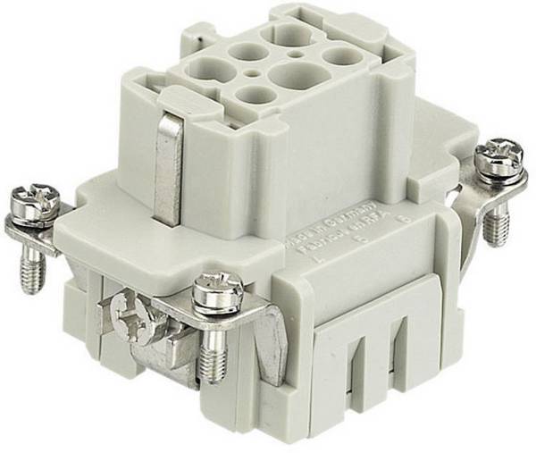 HARTING 09330062716 Insats för hylsdon Han® E 6 + PE Fjäderdrag 1 st