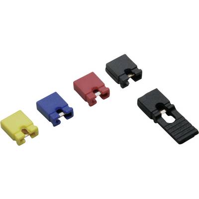 BKL Electronic 10120906 10120906 Kortslutningsbrygga Rastermått: 2.54 mm Antal positioner per rad:2 Innehåll: 1 set