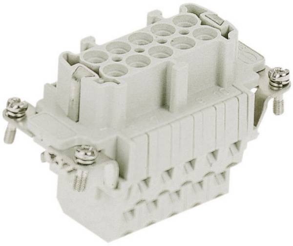 HARTING 09330102772 Insats för hylsdon Han® E 10 + PE Fjäderdrag 1 st