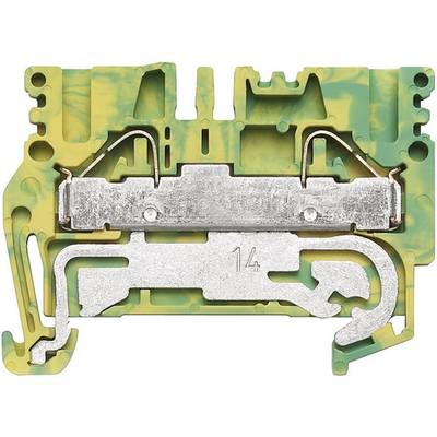 Weidmüller 1896170000-1 Skyddsledare terminal 5.10 mm Fjäder Grön, Gul 1 st