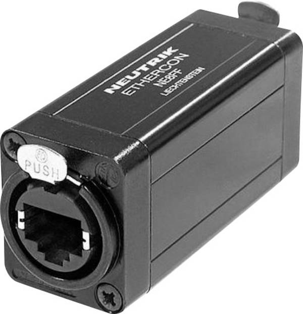 Neutrik NE8FF RJ45 Data-kontaktdon EtherCon® D-serien NE8FF Hona rak NE8FF Poler: 8P8C  Svart 1 st
