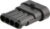 TE Connectivity Stiftkontakthuskabel AMP-Superseal 1.5mm Series Totalt antal poler 4 Rastermått: 6 mm 282106-1 1 st