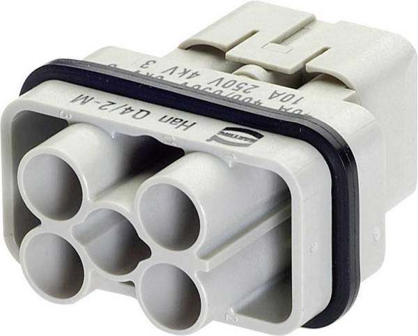 HARTING 09120063041 Stiftinsats Han® Q 4 + 2 + PE Crimp 1 st