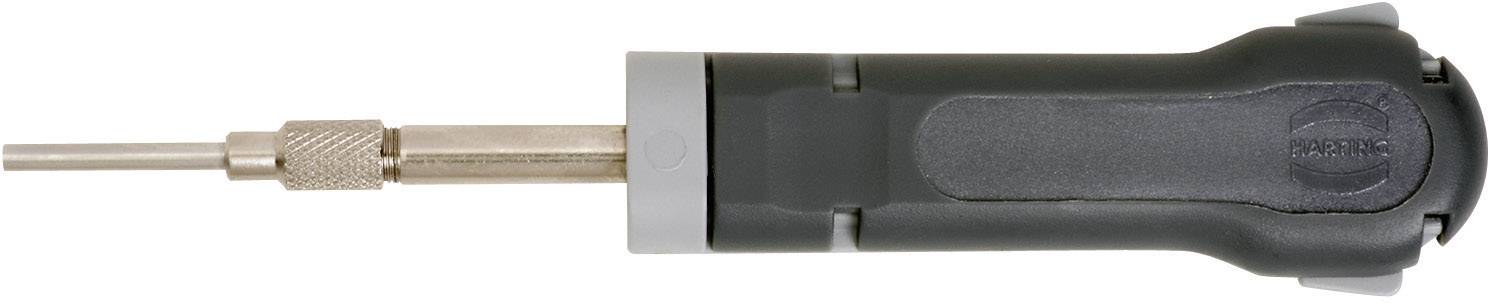 En svart och silver skruvmejsel med ergonomiskt handtag, sedd från sidan.