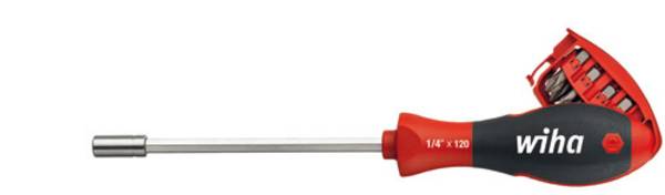 Wiha Magazin-Bithalter 8-tlg. im Soft-Finish Griff 32901 Bit-Set  1/4" (6.3 mm)