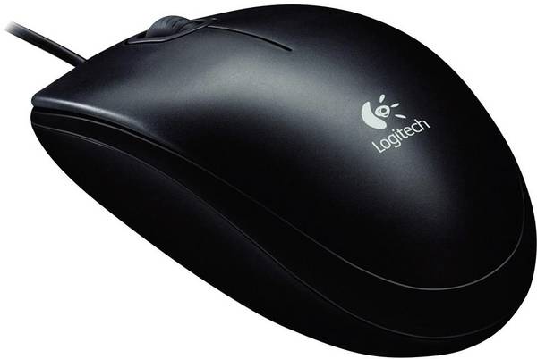 Logitech B100  WiFi mus USB   Optisk Svart 3 Knappar 800 dpi Ergonomisk