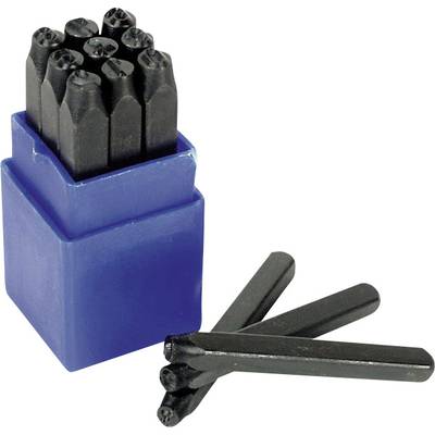 Brüder Mannesmann M 245-10 9 delar Trycknummersats Teckenhöjd: 10 mm