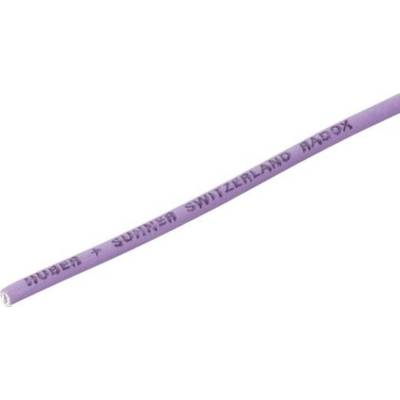 Huber & Suhner 12420327 Flätad kabel Radox® 155 1 x 0.75 mm² Violett Metervara