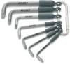 Hazet 2115-T/7R Inner-TORX Vinkelskruvmejselset T 8, T 10, T 15, T 20, T 25, T 30, T 40 7 delar