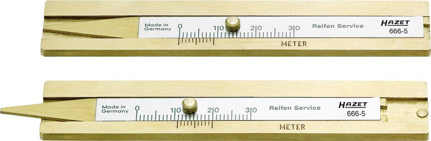Ett mätinstrument för däckservice från märket Hazet, modell 686-5, tillverkat av metall med skala i millimeter, tillverkat i Tyskland.