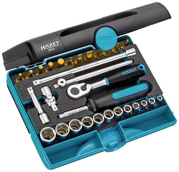 Hazet  Hylsnyckelsats metrisk 1/4" 30 delar 854