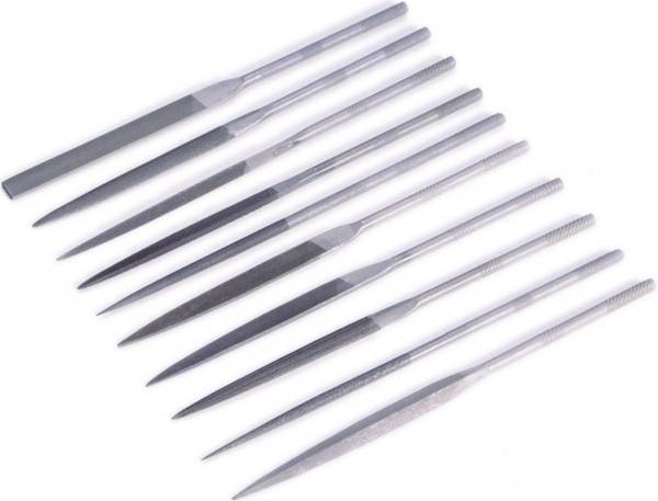 TOOLCRAFT 821006 10-delars nålfilsats 90 mm 180 mm 1 set