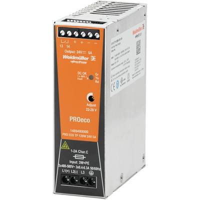 Weidmüller PRO ECO 120W 12V 10A Switching Power Supply 12 V/DC 10 A 120 W  