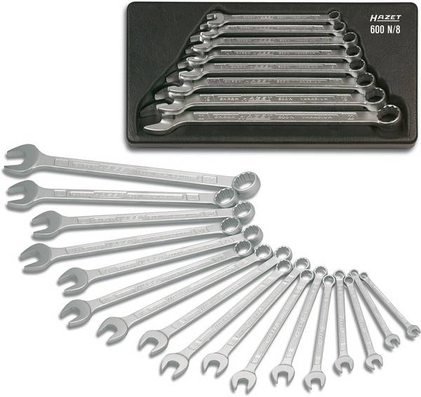 Hazet 600N/30  Ringskruvnyckelsats 30 delar Nyckelvidd (Metrisk) (för titel) 5.5 - 41 mm