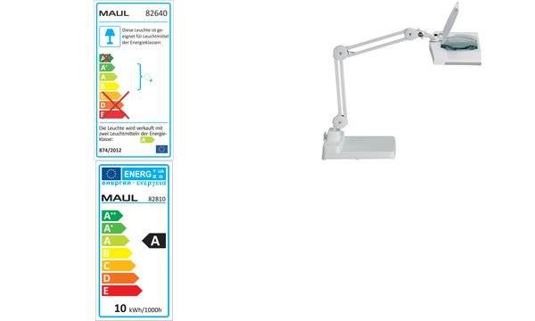 Maul 8264102 Lupplampa Förstoringsfaktor: 1.75 x EEK: G (A - G)-1