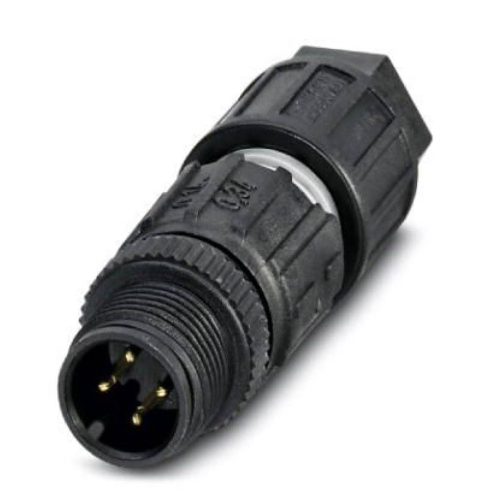 Phoenix Contact 1521591 Sensor/ställdon-kontakt, okonfektionerad M12 Kontakt hane rak Antal poler (RJ): 4 1 st