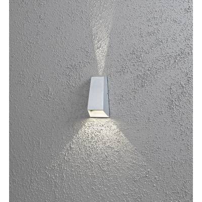 Konstsmide Gnosjö Konstsmide AL 7911-310 LED-utomhusväggbelysning EEK: G (A - G) LED LED fast installerad 6 W Silver-grå