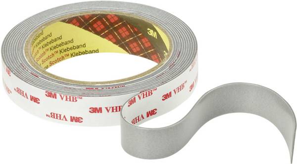 3M VHB™ 4941P 4941193 Dubbelsidiga tejp VHB™ 4941P Grå (L x B) 3 m x 19 mm 1 st