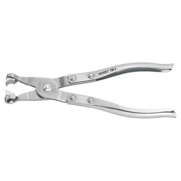 Hazet 798-3 35mm Hose Clamp Pliers | 8.11-Inch Tool With Rotating Jaws For Tight Spaces