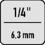 8001 Spärrskaft för 6,3 mm (1/4 