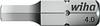 Wiha 01705 Bit fuer Innen-6kant 3,0x25mm Form C 6,3 1/4 plus6 Sexkants-Bit Drivning: 1/4" Output: Inner-sexkantig 3 mm 25 mm