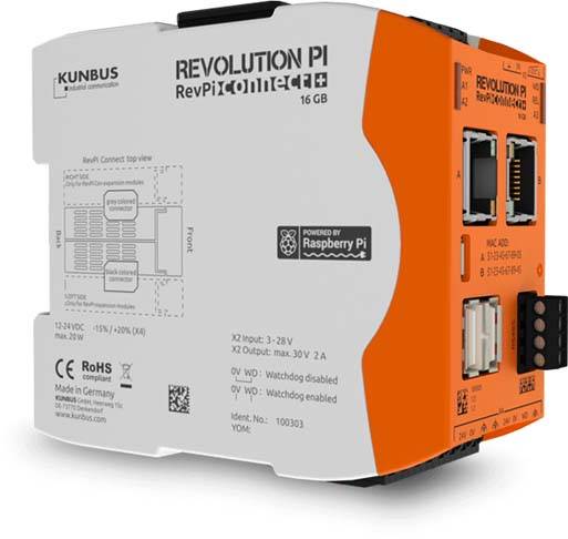 Revolution Pi by Kunbus RevPi Connect+ 16GB PR100303 PLC-expansionsmodul 24 V