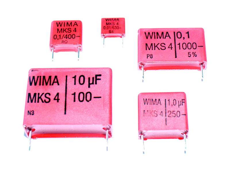 MKS-Folienkondensator radial bedrahtet 3.3 µF 250 V/DC 10% 27.5 mm Wima MKS 4 3,3uF 10% 250V RM27,5 1 St L x B x H 