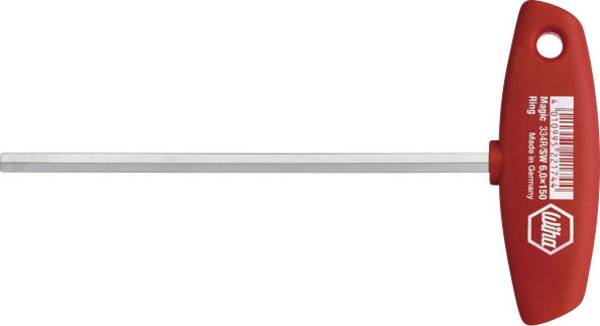 Wiha 00906 Verkstad Insexnyckel-skruvmejsel Nyckelvidd (metrisk): 2.5 mm  Klinglängd: 100 mm Mått - Längd: 126 mm