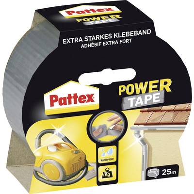 Pattex PT2DS Tygtejp Pattex Power Tape Silver (L x B) 25 m x 50 mm 1 st