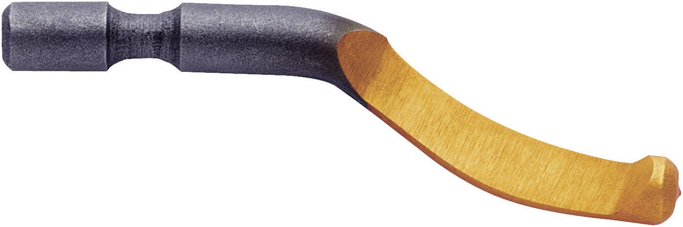 En metalldragen däckspak med ergonomiskt handtag, avsedd för att ta bort däck från cykelfalgar.