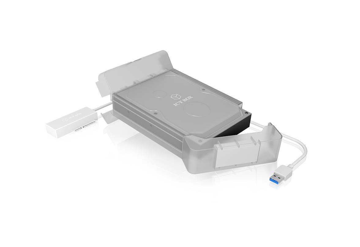 ICY BOX 60341 6,35 cm (2,5")-hårddiskhölje 2.5 tum, 3.5 tum USB 3.2 Gen 1-0