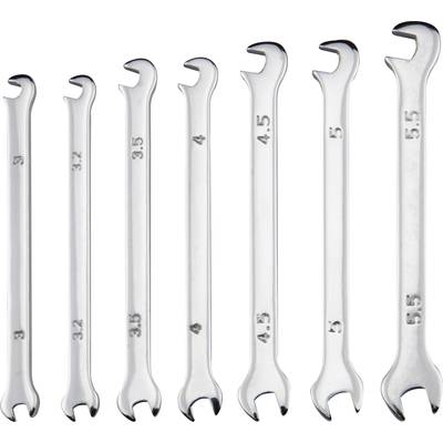 Donau Elektronik 900 Dubbelskruvnyckelsats 7 delar Nyckelvidd (Metrisk) (för titel) 3 - 5.5 mm