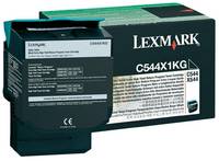 Lexmark Återgivning tonerkasett C544 C546 X544 X546 X548 Original Svart 6000 sidor C544X1KG-3