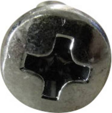 TOOLCRAFT  815322 Skruv linsformad M3 6 mm Stjärnskruvmejsel Philips DIN 7985   Stål galvaniskt förzinkad 100 st