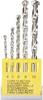 Heller 3011/05 Hårdmetall Sten-spiralborr set 5 delar 4 mm, 5 mm, 6 mm, 8 mm, 10 mm Cylinderskaft 1 set