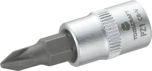 TOOLCRAFT 816056 Stjärnspår Pozidriv Hylsnyckel-bitsinsats PZ 1 1/4"