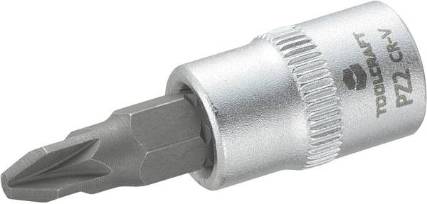TOOLCRAFT 816057 Stjärnspår Pozidriv Hylsnyckel-bitsinsats PZ 2 1/4"