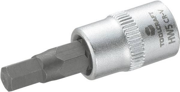 TOOLCRAFT 816070 Inner-sexkantig Hylsnyckel-bitsinsats 5 mm 1/4"