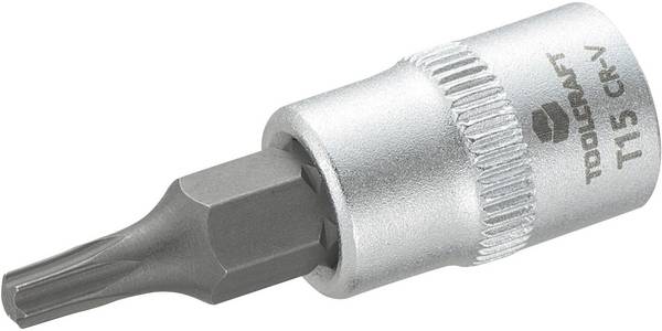 Hylsnyckelsats 6,3 mm (1/4 ") TOOLCRAFT T15 N/A