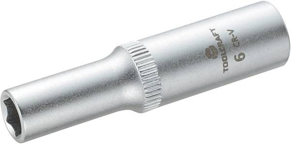 Hylsnyckelinsats 6,3 mm (1/4") TOOLCRAFT 816095 Nyckelvidd 6 mm