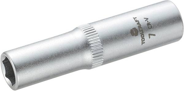 Hylsnyckelinsats 6,3 mm (1/4") TOOLCRAFT 816096 Nyckelvidd 7 mm