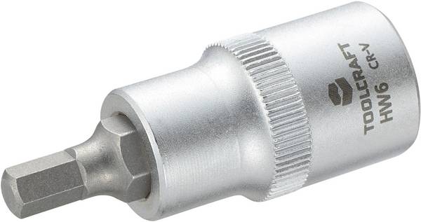 TOOLCRAFT 816156 Inner-sexkantig Hylsnyckel-bitsinsats 6 mm 1/2"