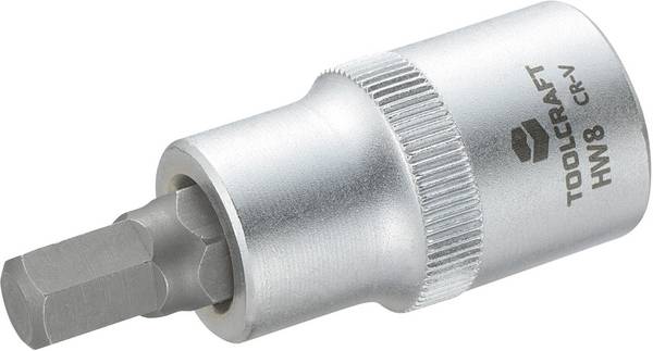 TOOLCRAFT 816158 Inner-sexkantig Hylsnyckel-bitsinsats 8 mm 1/2"