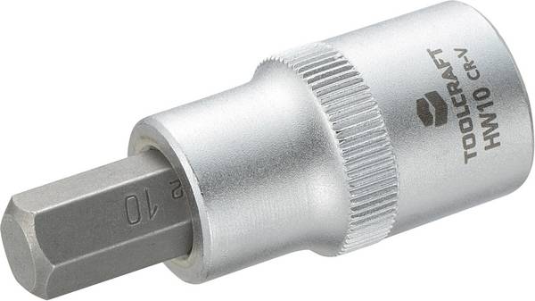 TOOLCRAFT 816159 Inner-sexkantig Hylsnyckel-bitsinsats 10 mm 1/2"