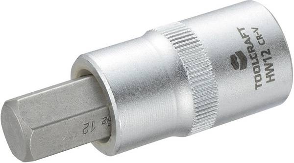 TOOLCRAFT 816160 Inner-sexkantig Hylsnyckel-bitsinsats 12 mm 1/2"